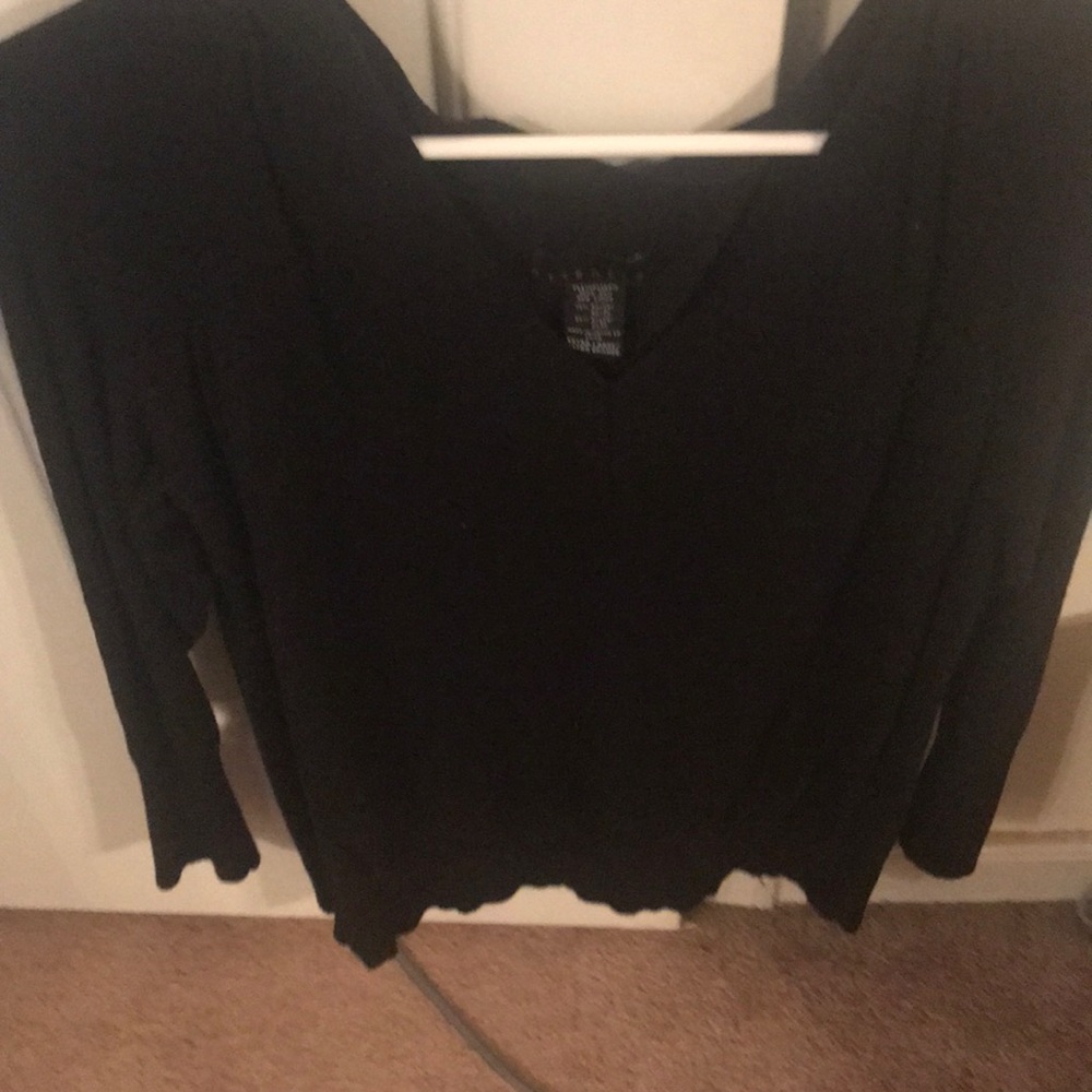 Womans black sweater
